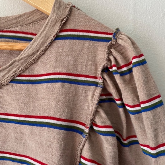 Free People Cropped Striped Tee - Picture 3 of 3